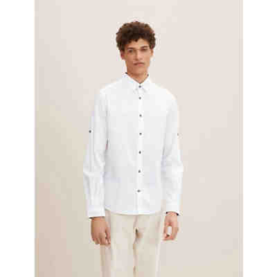 Blusen & Shirts Slim Fit Hemd mit Struktur Langarmhemden 2