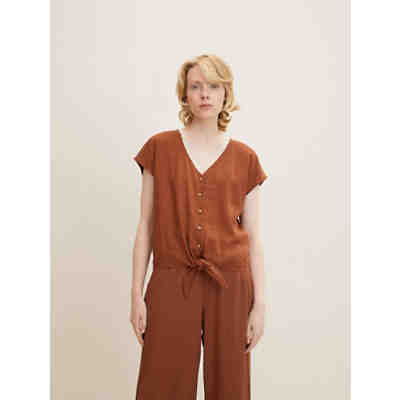 Blusen & Shirts Bluse mit Knotendetail Langarmblusen