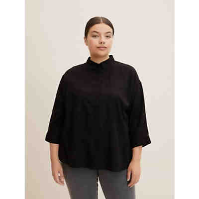 Blusen & Shirts Plus - Bluse mit Leinen 3/4-Arm-Blusen 2