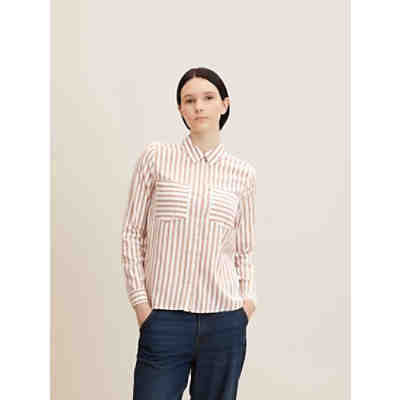 Blusen & Shirts Gestreifte Bluse Langarmblusen