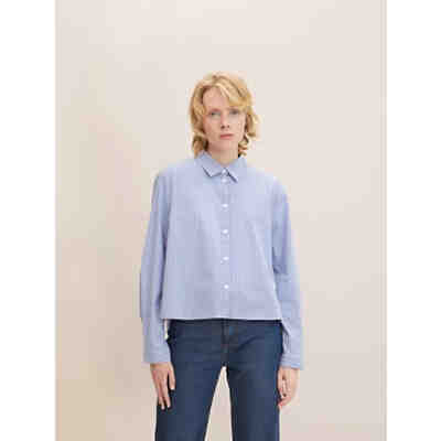 Blusen & Shirts Cropped Hemdbluse Langarmblusen 2