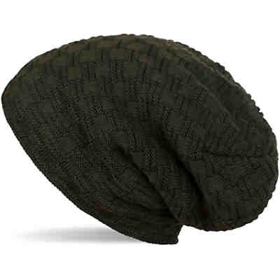 Feinstrick Beanie mit Flecht Muster und Teddyfleece