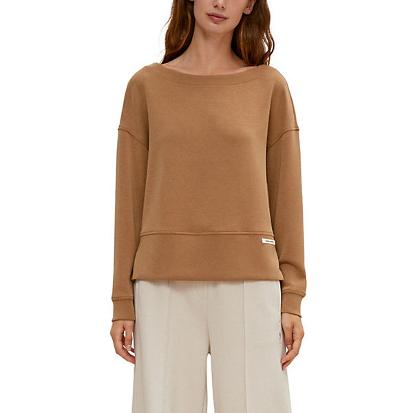 Sweater mit U-Boot-Ausschnitt Sweatshirts
