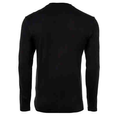 Herren Longsleeve - DEROL222, Rundhals, Langarm Shirt, Logo-Print, Baumwolle T-Shirts 2