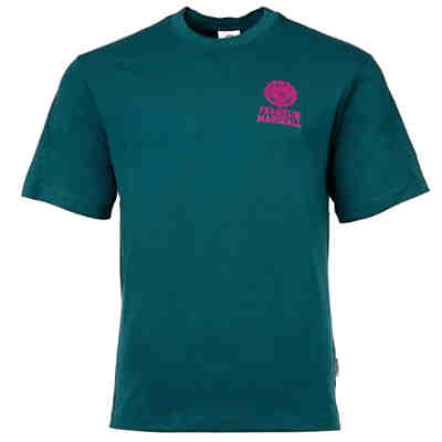 Herren T-Shirt - Rundhals, Baumwolle, Logodruck, Unifarben T-Shirts