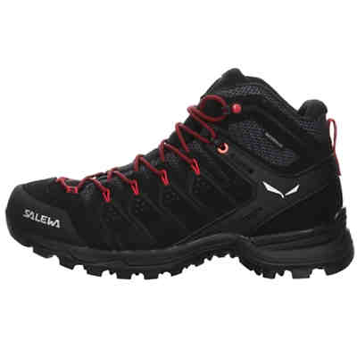 Damen Schuhe Outdoor Alpe Mate Mid Outdoorschuh Wandern Trekking Bergsteigerösen Leder-/Textilkombination uni Outdoorschuhe 2