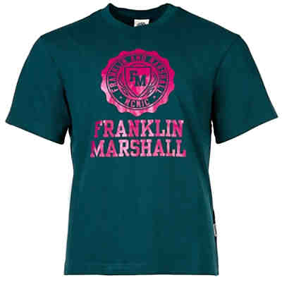 Herren T-Shirt - Rundhals, Baumwolle, Logodruck, Unifarben T-Shirts