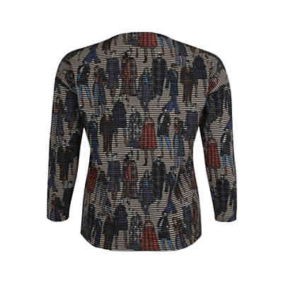 Langarmshirt Langarmshirt mit Allover-Muster Langarmshirts 2