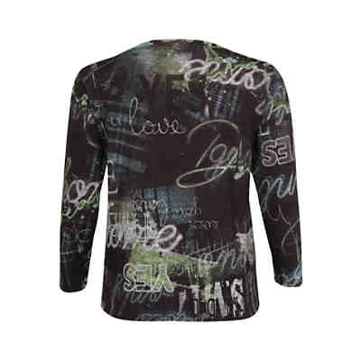 Langarmshirt Langarmshirt mit Allover-Muster Langarmshirts 2