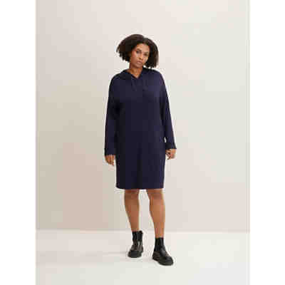 Kleider & Jumpsuits Plus - Sweatkleid mit Kapuze Jerseykleider 2