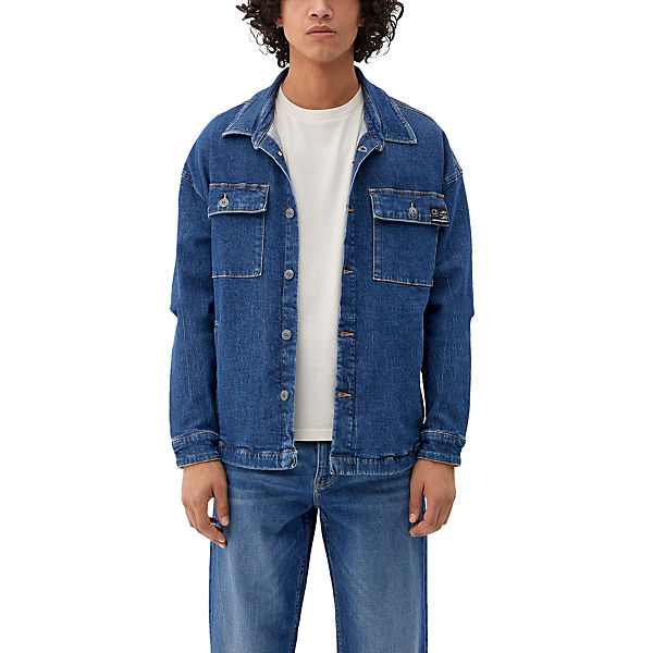 Overshirt aus Denim Langarmhemden
