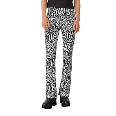 Leggings mit ausgestelltem Bein Stoffhosen