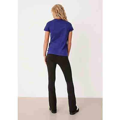Leggings mit ausgestelltem Bein Stoffhosen 2