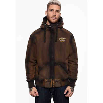 King Kerosin Sweatjacke mit Kapuze Ride Fast & Eat my Dust Sweatjacken AdultM
