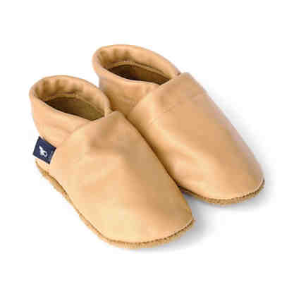 Lederpuschen / Hausschuhe / Slipper Uni Apricot Hausschuhe 2