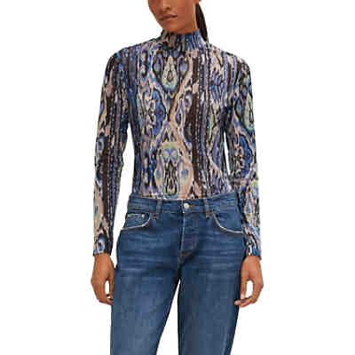 Mesh-Shirt mit Alloverprint T-Shirts