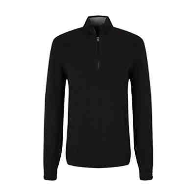Pullover & Strickjacken Strickpullover mit Troyer Kragen Strickjacken
