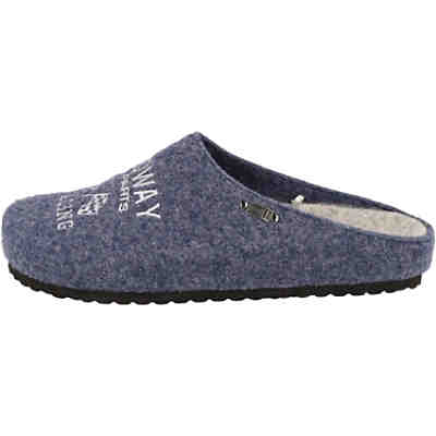 Herren Schuhe Clogs 511-147 Filz Hausschuhe "Speedway" Blue Hausschuhe 2