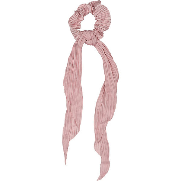 Plissierter Scrunchie Haargummi mit Schleife