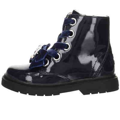 Fior di Fiocco Schnürboots Logostickerei Synthetik uni Stiefel 2