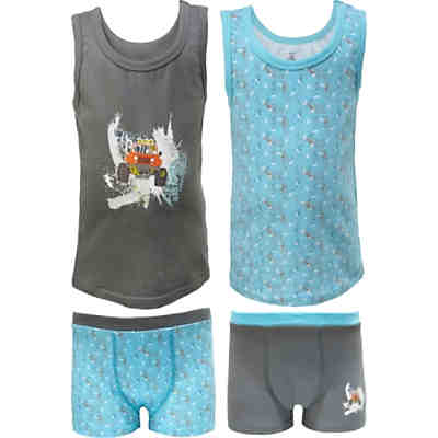 Jungen-Unterwäsche-Set 4-tlg. Single-Jersey