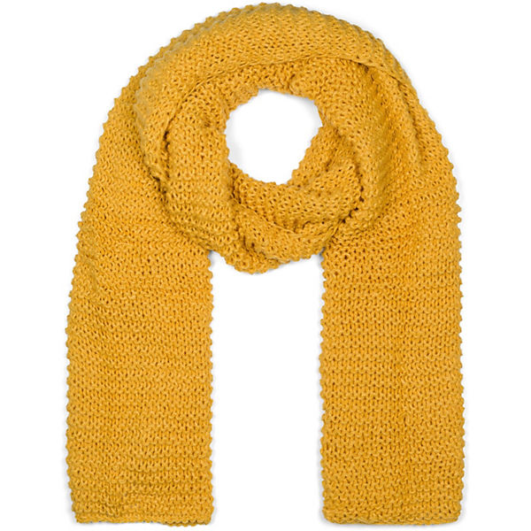 Langer Strick Schal mit Wellen Strickmuster