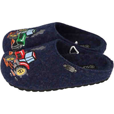 Jungen Schuhe 542-345 Pantoffeln Clogs Hausschuhe Trecker Navy Hausschuhe 2
