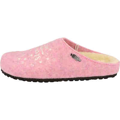 Damen 522-508 Filz Pantoffeln Hausschuhe gefüttert "Dreams" Pink Hausschuhe 2