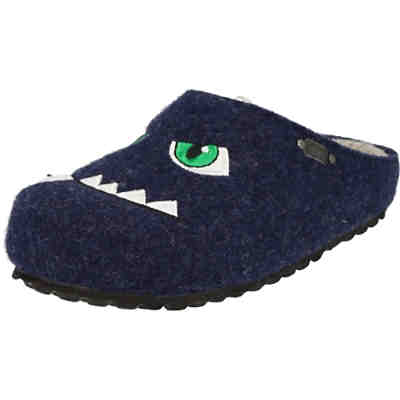 Jungen Schuhe 542-339 Pantoffeln Clogs Hausschuhe Monster Navy Hausschuhe