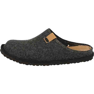 Herren Schuhe Clogs 511-152 weiche Filz Hausschuhe Dunkelgrau Hausschuhe 2