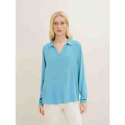 Blusen & Shirts Bluse mit Kragen Kurzarmblusen 2