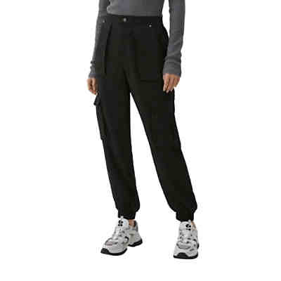 Regular: Stoffhose mit Cargotaschen Stoffhosen
