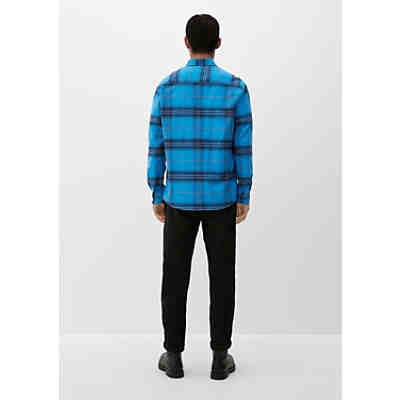 Regular: Twill-Hemd mit Karomuster Langarmhemden 2