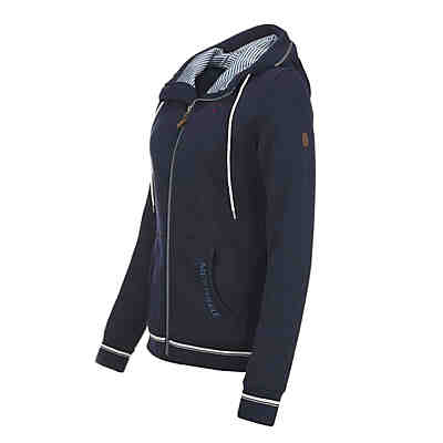 Fleecejacke Meerzeit mit Futter - Strickfleecejacke mit umschlagbaren Kragen (16) marine 2
