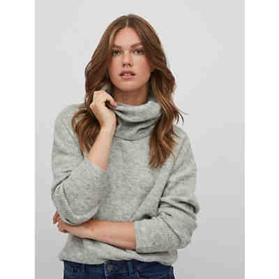 Rollkragen Strickpullover Basic Sweater mit Schlitzen VICILIA 2