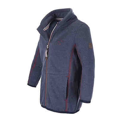Strickfleecejacke mit maritimen Details - Fleecejacke mit Stehkragen (16) marine 2