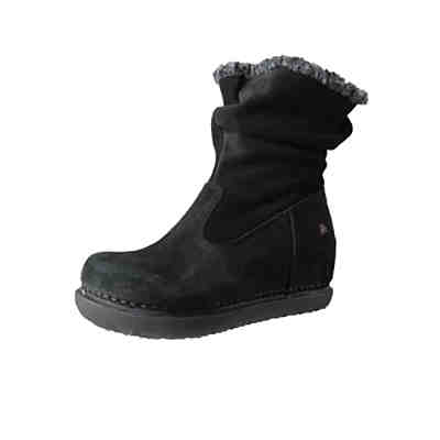 Damen Elegante Stiefel KEA 1960 Schwarz Black Leder Klassische Stiefel 2
