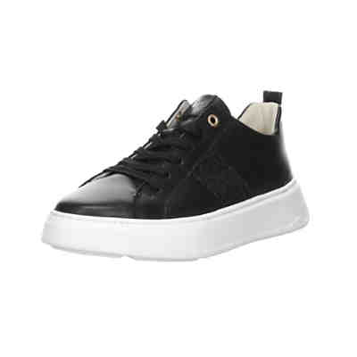 Damen Schnürhalbschuhe Lennia Sneaker Freizeit Sport Schuhe Glattleder uni Schnürschuhe