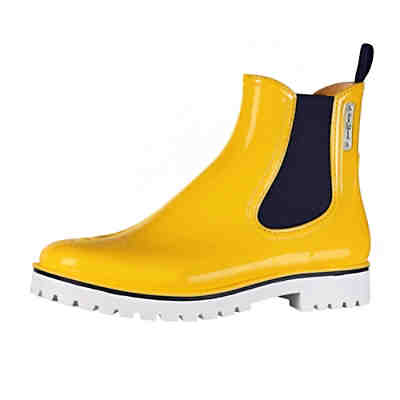 Stiefelette Oxford - Modischer Regenstiefel mit Plateau-Sohle zitrusgelb