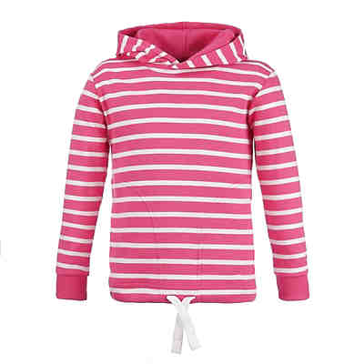 Bretonisches Kapuzenshirt mit Streifen - Gestreiftes Langarm-Shirt mit Kapuze (26) magnolia / weiß