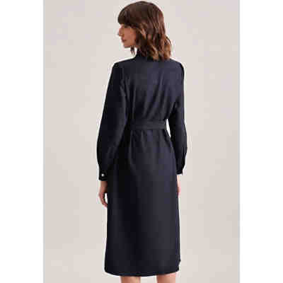 Kleid Langarm uni Melange Blusenkleider 2