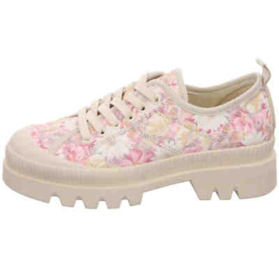Damen Schnürhalbschuhe Stormie Sneaker Freizeit Sport Schuhe Textil uni Schnürschuhe 2