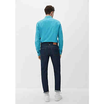 Slim: Hemd mit Allover-Print Langarmhemden 2