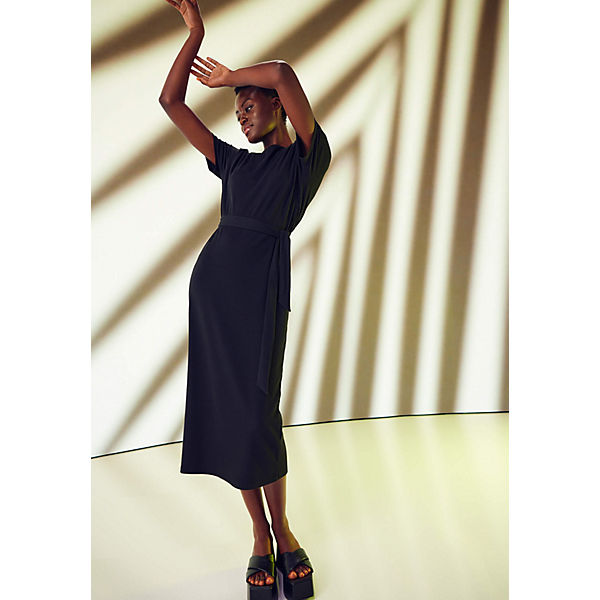 Cartoon Jerseykleid mit Rippenstruktur