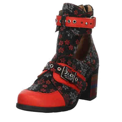 Damen Stiefeletten Schuhe Stiefelette Elegant Freizeit Lederkombination geblümt Klassische Stiefeletten