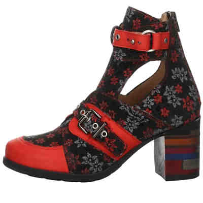 Damen Stiefeletten Schuhe Stiefelette Elegant Freizeit Lederkombination geblümt Klassische Stiefeletten 2