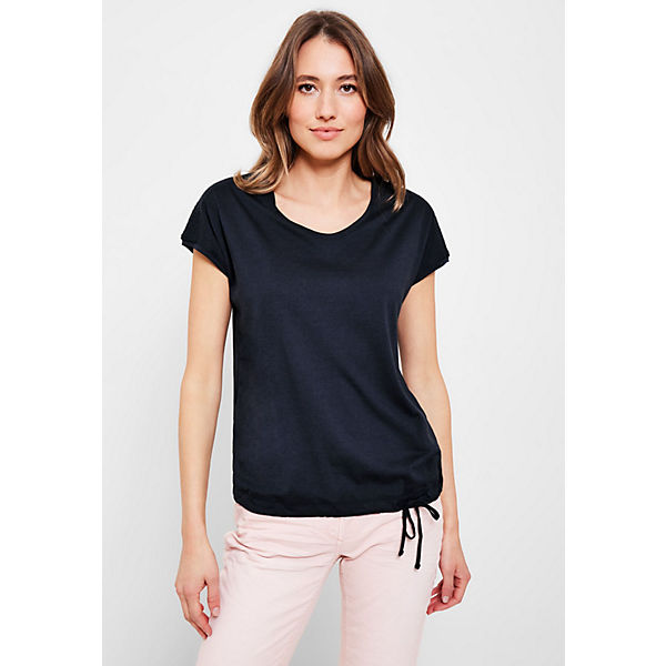 T-Shirt mit Smokdetail