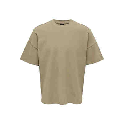 Weites Rundhals T-Shirt Kurzarm Basic Shirt ONSBERKELEY