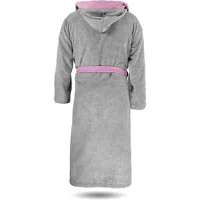 Damen Baumwoll-Bademantel mit Frottee, zweifarbig - OEKO-TEX® 100 Bademäntel 2
