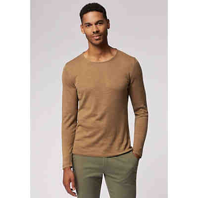 Strickpullover Moderner Crew Neck - Leinenanteil Kapuzenpullover